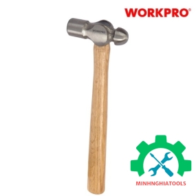 Búa 2 đầu 225gram (8OZ), gồm 1 đầu bằng và 1 đầu bi, cán bọc gỗ Workpro - WP241024 