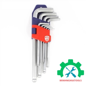 Bộ lục giác đầu bi loại ngắn 9 cái hệ mét Workpro WP222006 