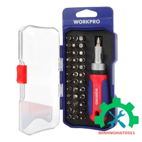 Bộ tua vít 36 cái, thép hợp kim CR-V Workpro - WP200517 