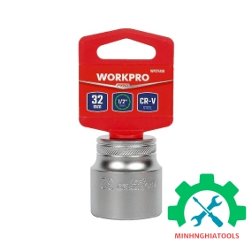 Đầu tuýp có đầu vuông 1/2 inch và đầu lục giác 12 cạnh size 32mm Workpro - WP274160 