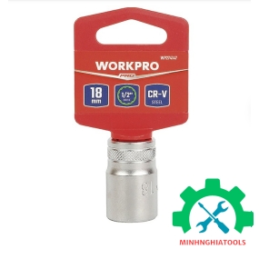 Đầu tuýp có đầu vuông 1/2 inch và đầu lục giác 12 cạnh size 18mm Workpro - WP274147