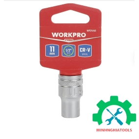Đầu tuýp có đầu vuông 1/2 inch và đầu lục giác 12 cạnh size 11mm Workpro - WP274140