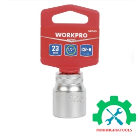 Đầu tube có đầu vuông 1/2 inch và đầu lục giác 6 cạnh size 23mm Workpro - WP274104