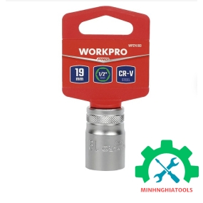 Đầu tube có đầu vuông 1/2 inch và đầu lục giác 6 cạnh size 19mm Workpro - WP274100