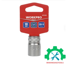 Đầu tube có đầu vuông 1/2 inch và đầu lục giác 6 cạnh size 18mm Workpro - WP274099
