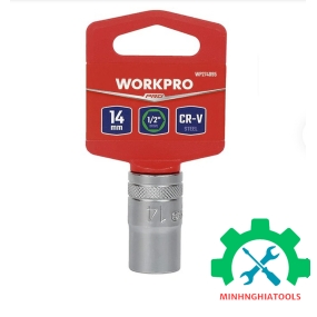 Đầu tube có đầu vuông 1/2 inch và đầu lục giác 6 cạnh size 14mm Workpro - WP274095