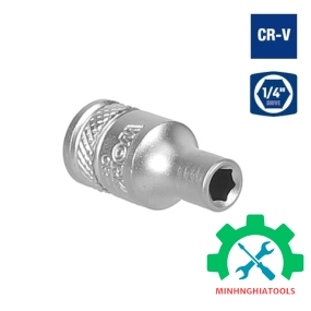 Đầu tube có đầu vuông 1/4 inch và đầu lục giác 6 cạnh size 7mm Workpro - WP274004