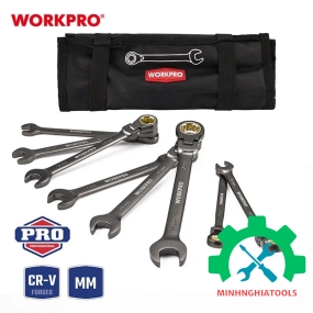 Bộ cờ lê lắt léo vòng tự động 8 chi tiết  Workpro - WP202521 