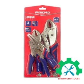 Bộ kìm có răng khóa, bằng thép CR-V (1 SET = 3 cái) WP201003 