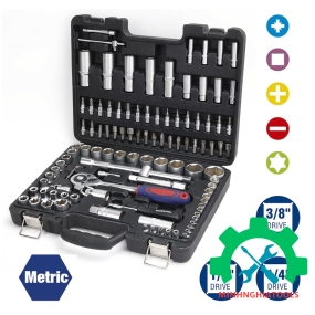 Bộ công cụ cơ khí các loại có hộp đựng (1 set = 108 cái) Workpro - WP202535 