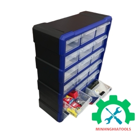 Tủ nhựa đựng linh kiện 18 ngăn 475x380x160mm WORKPRO WP283011 