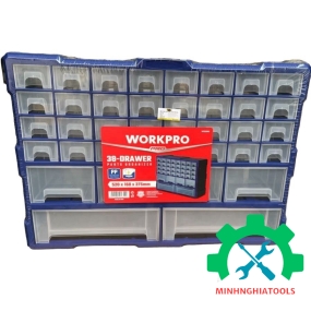 Hộp đựng đồ nghề 38 ngăn bằng nhựa PP cao cấp WORKPRO WP283009 