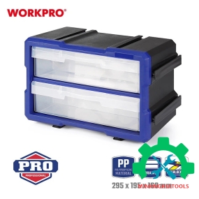 Hộp đựng đồ nghề 2 ngăn, bằng nhựa, Workpro - WP283012 
