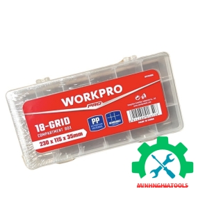 Hộp đựng đồ nghề chia ngăn 18 ô, bằng nhựa WP283006 