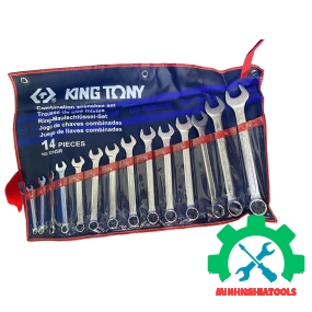 Bộ cờ lê vòng miệng 14 chi tiết hệ inch Kingtony 1214SR 