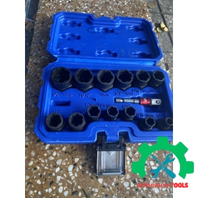 Bộ tuýp mở ốc hư, tuôn răng, nhờn đầu 14 chi tiết (6.35 -19mm) L+R+T 