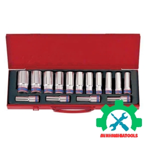 Bộ tuýp 1/2 Kingtony 4215MR 15 chi tiết (10-32mm) loại 12 cạnh dài 