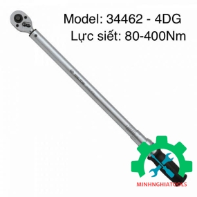 Cần siết lực 1/2 Kingtony 34462-4DG (80-400 Nm) dài 613mm 