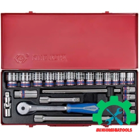 Bộ tuýp 24 chi tiết hệ mét 1/2" Kingtony 4528MR02 (10-32mm) 