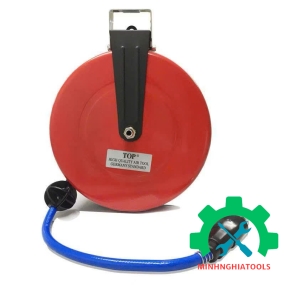 Cuộn dây hơi treo tự rút 9m TOP HR-702A ống 8mm x 12mm 