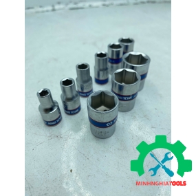 Tuýp 1/4" loại ngắn Kingtony 2335m, Kích thước lẻ 4-14mm