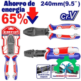 Kìm bằng 9.5" trợ lực 65% EMTOP EPLRCC0951 dài 240mm