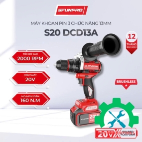 Máy Khoan Pin SFUNPRO S20 DCD13A 4.0Ah 13MM 3 Chức Năng 