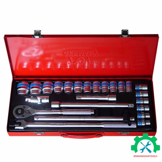 Bộ tuýp 1/2" 24 chi tiết TOP KW-S424D-1 loại 6 cạnh 