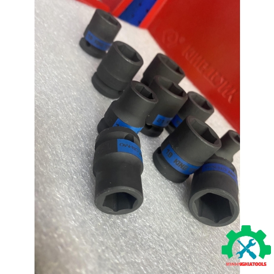 Đầu tube 1/2" đen ngắn  (loại 6 cạnh) Kingtony 4535M