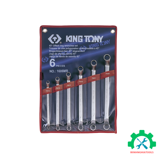 Bộ cờ lê hai đầu vòng Kingtony 1606MR 6 chi tiết từ 10-26mm