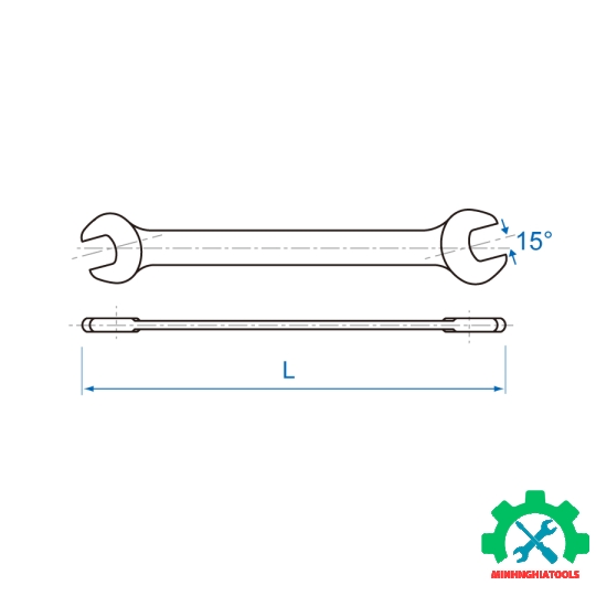 Cờ lê hai đầu miệng  Kingtony 1900 các size lẻ 8x10, 11x13, 12x14, 14x17, 17x19, 22x24, 32x36mm