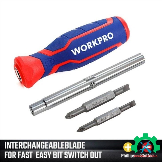 Bộ tua vít đổi đầu 6 in 1 Workpro WP221046