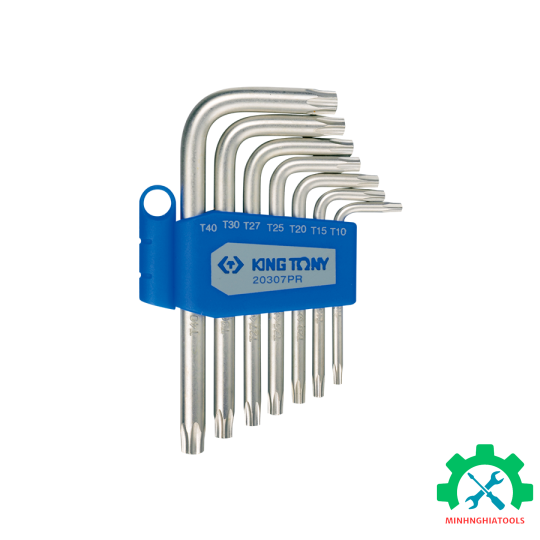 Bộ lục giác bông ngắn 7 cây (T10 - T40) Kingtony 20307PR