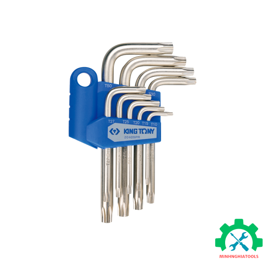 Bộ lục giác bông lỗ 9 cây ngắn Kingtony 20409PR 