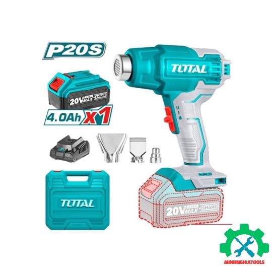 Bộ máy thổi hơi nóng dùng pin 20V Total TBLI20025
