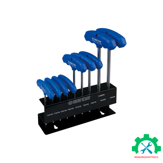 Bộ lục giác sao chữ T 9 chi tiết Kingtony 21309PR có đế sắt  
