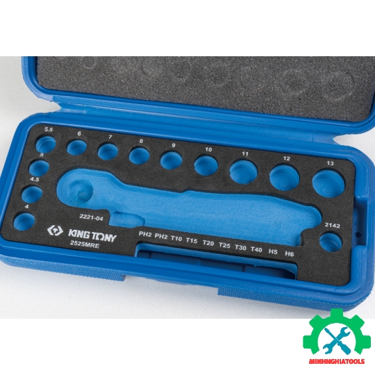 Bộ tuýp 1/4 inch 25 chi tiết Kingtony 2525MRE