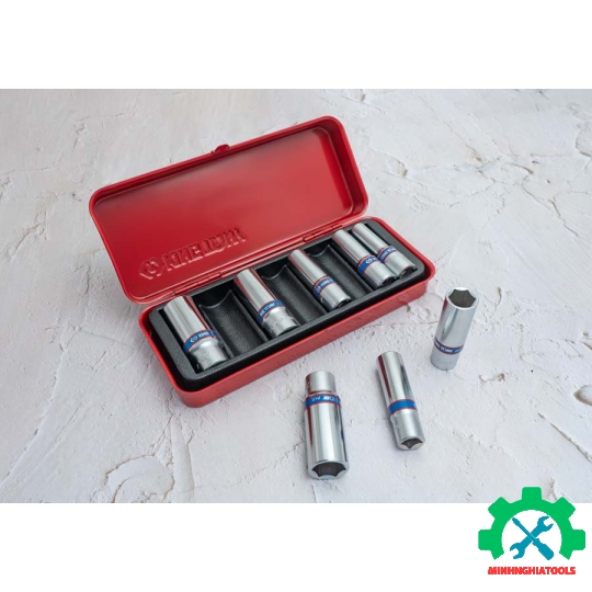 Bộ tube 3/8" loại 6 cạnh 8 chi tiết Kingtony 3508MR 