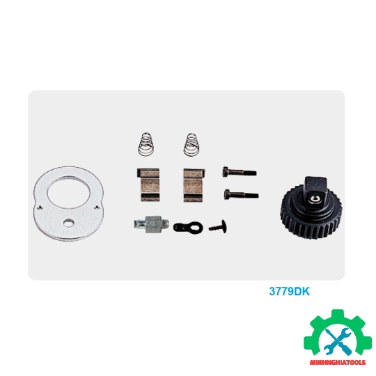 Cần siết tự động 3/8" Kingtony 3779-08F cán trắng dài 200mm 