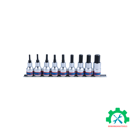 Bộ tuýp lục giác loại 6 cạnh 1/2" Kingtony 4110PR10 9 chi tiết H3-H14 