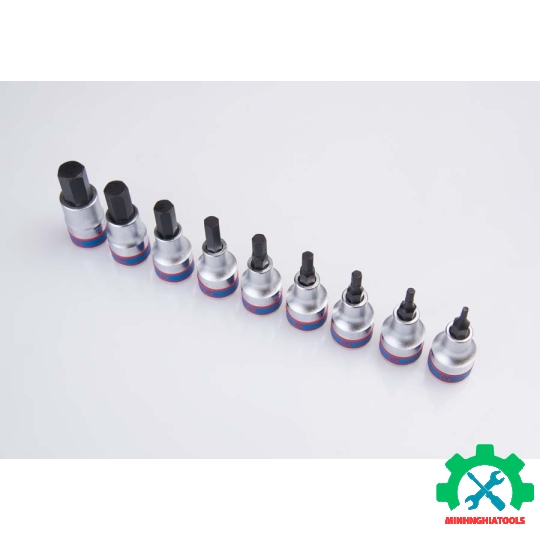 Bộ tuýp lục giác loại 6 cạnh 1/2" Kingtony 4110PR10 9 chi tiết H3-H14 