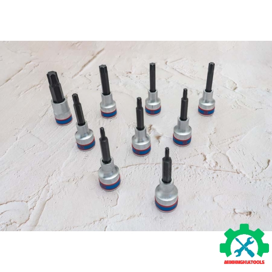 Bộ đầu tuýp lục giác sao 1/2 inch 9 chi tiết Kingtony 4119PR 