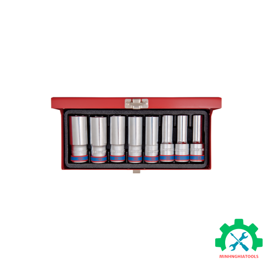 Bộ tube 1/2" loại 6 cạnh,  8 chi tiết Kingtony 4308MR 