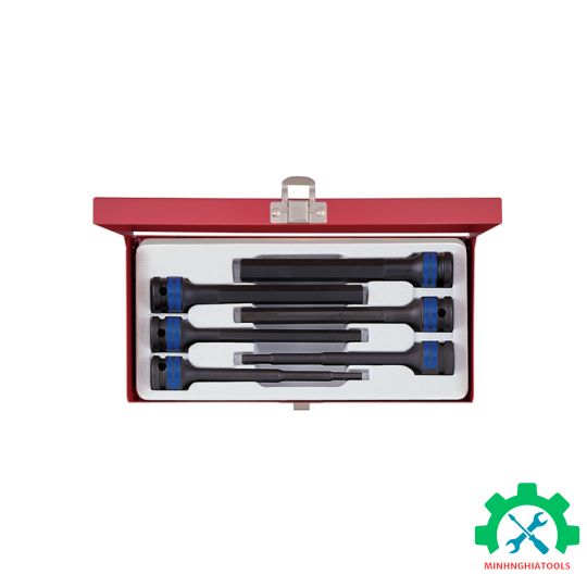 Bộ tube đen mũi lục giác dài 1/2 6 chi tiết H5-H14 Kingtony 4476MP