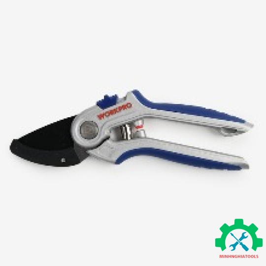 Kéo cắt tỉa cành, tay cầm hợp kim, lưỡi dao SK5 WORKPRO WP332012