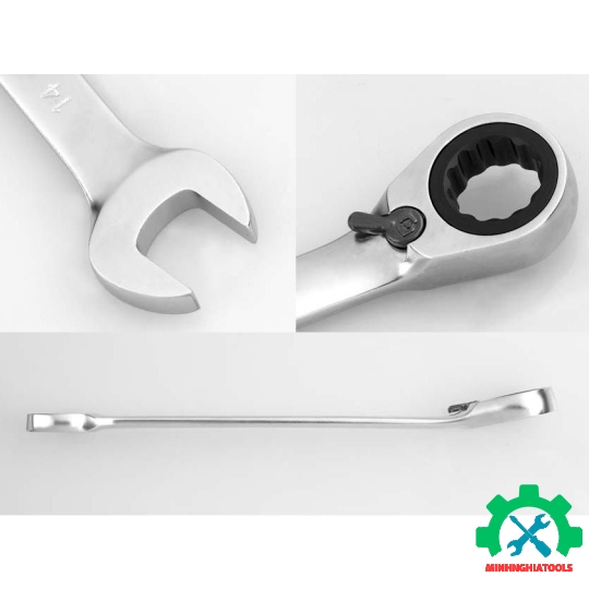 Chìa khóa vòng tự động có khóa gạt Kingtony 3732M, các size lẻ từ 7-24mm 