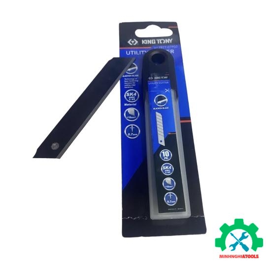 Lưỡi dao rọc giấy đen Kingtony 7977-07P02 kích thước 100 x 18 x 0.7mm thép SK4 