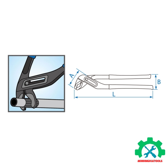 Kìm mỏ quạ 10" Kingtony 6516-10C 