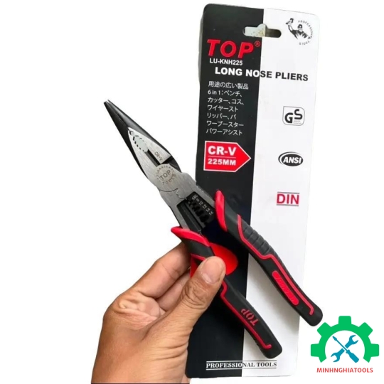 Kìm nhọn 9" đa năng 6 in 1 TOP LU-KNH225 dài 225mm