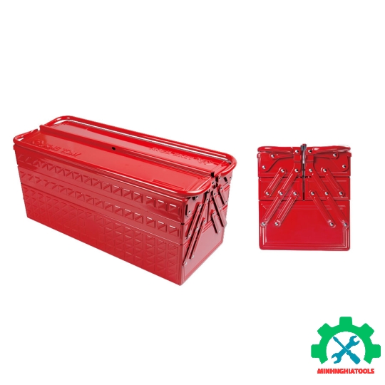 Thùng đồ nghề sắt 5 ngăn Kingtony 87402 kích thước 470x220x260mm 